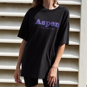 John Galt Aspen Colorado Oversized Tee